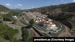 A newly built village in Azerbaijan’s Lachin region photographed in May 2025.