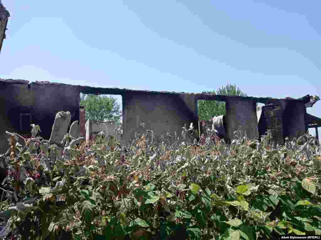 Сожженый дом.&nbsp;Село Максат. 2 мая 2021 г.&nbsp;&nbsp;