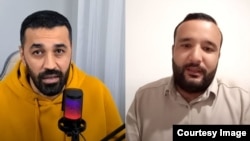  Түркмөн активисттери Абдулла Орусов менен Алишер Сахатов.