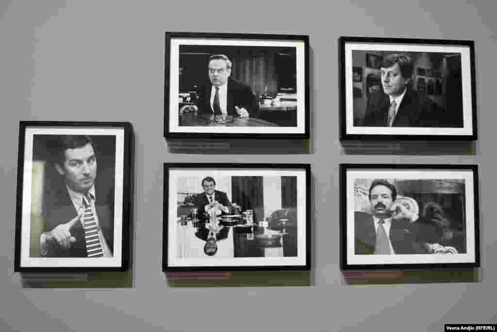 Portreti političara za nedeljnik "Vreme" Milo Đukanović, Nebojsa Čović, Dušan Mitević, Bogoljub Karić, Milorad Dodik