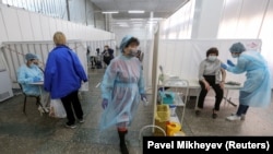 Алматыдагы эмдөө борбору, 14-апрель 2021-жыл.