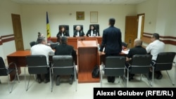Ședință de judecată la Curtea de Apel, unde magistrații examinau dosarul prin care Ministerul Justiției solicită dizolvarea a patru partide afiliate lui Ilan Șor.