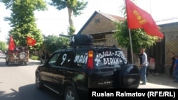 Жапон автоунаасынан «жасалган» Т-34 танкы. Жалал-Абад.