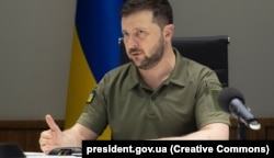 Președintele Ucrainei, Volodimir Zelenski.