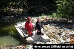 Сміттєвий затор, Боржава, Закарпаття. Фото Держслужби з надзвичайних ситуацій