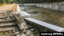 Реконструкція набережної Салгира, Сімферополь, вересень 2019 року