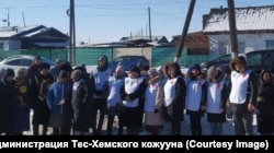 Митинг в поддержку войны в Украине весной 2023 года