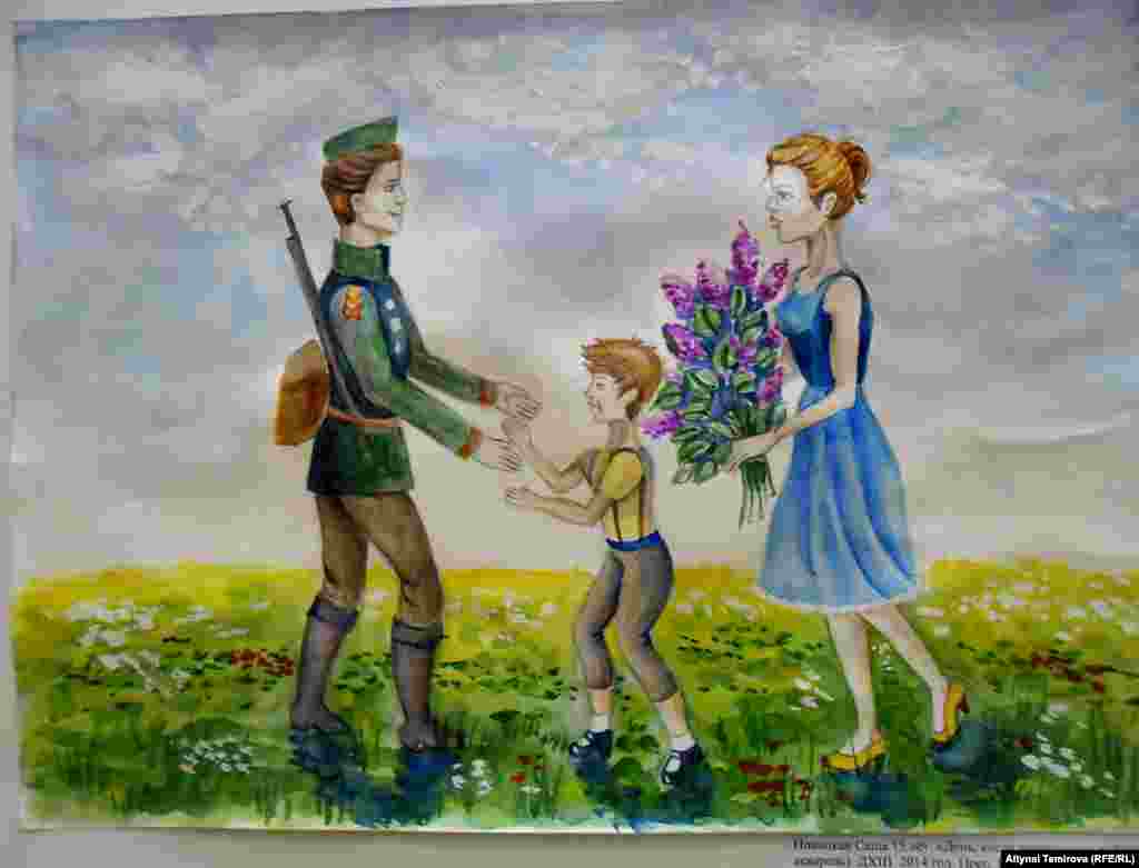 "Согуш аяктаган күн" - Новицкая Саша, 15 жашта.&nbsp;