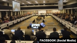 Конференция ОБСЕ. Варшава, 2 октября 2024 г. Фото с аккаунта Шарофиддина Гадоева в Фейсбуке   