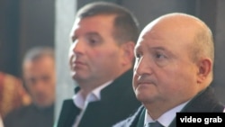 Armenia - Gyumri Mayor Vardan Ghukasian and his son Spartak.