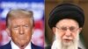 Presidenti amerikan, Donald Trump, dhe lideri suprem i Iranit, Ajatollah Ali Khamenei. 