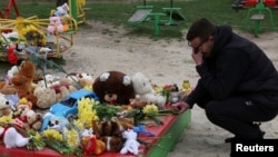 Орус армиясынын соккусу тийген балдар аянтчасы. 7-апрель, 2025-жыл. Кривой Рог шаары.