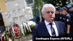 Бойко Рашков по време на честването на 142-годишнината от създаването на МВР