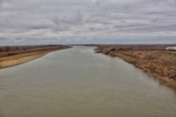The Ural River in Kazakhstan's Atyrau region in November 2017