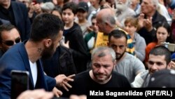 ზაზა სარალიძე აქციაზე. თბილისი. 2018 წლის 1 ივნისი 