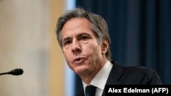 Энтони Блинкен АКШ Сенатынын Чет өлкөлөр менен карым-катнаш комитетинде өзүнүн талапкерлиги талкууланган отурумда. 2021-жылдын 19-январы.