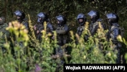 Сілавікі на польскай мяжы. Ілюстрацыйнае фота