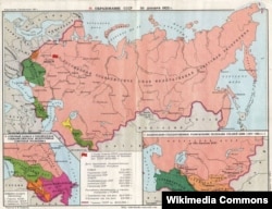 1922 елгы Советлар берлеге харитасы