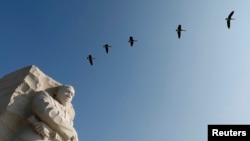 Памятник Мартину Лютеру Кингу, Вашингтон, 20 августа 2013 года.