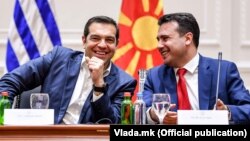 Алексис Ципрас и Зоран Заев во Скопје