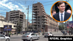 Джаред Кушнер (у вставці) оголосив про намір збудувати готель вартістю пів мільярда доларів у Белграді