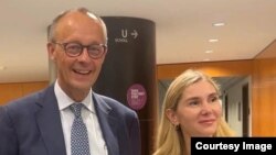 Фридрих Мерц и Тина Бокучава