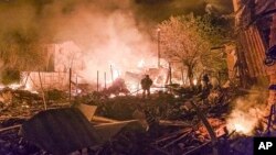 საილუსტრაციო ფოტო. რუსული დრონების შეტევით გამოწვეული ნგრევა ხარკოვში