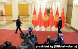 Встреча Сооронбая Жээнбекова и Си Цзиньпина.