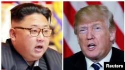 Predsjednik Sjeverne Koreje Kim Džong Un i američki predsjednik Donald Tramp 