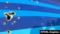 Găurile în coada avionului AZAL.