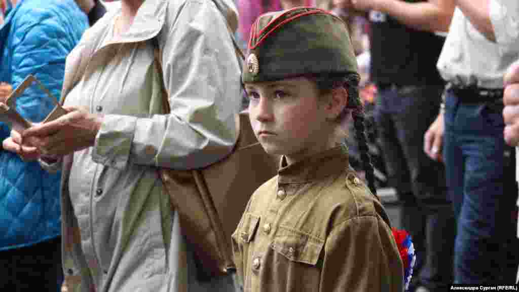 Mayıs 9 2018, Aqyar. "Ölmez polk" aktsiyası vaqtında çıqarılğan süret