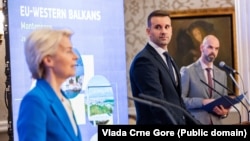 Premijer Milojko Spajić i Ursula fon der Lajen predsjednica EK. Podgorica, oktobar 2024.