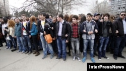 სტუდენტების საპროტესტო აქცია