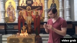 Ruslan Sokolovsky received a 3 1/2-year suspended sentence in part for a profanity-laced video in which he played Pokemon Go in a church.
