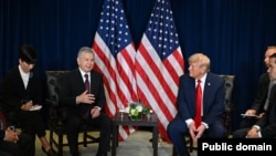 Шавкат Мирзиёев и Дональд Трамп. Фото: сайт президента Узбекистана