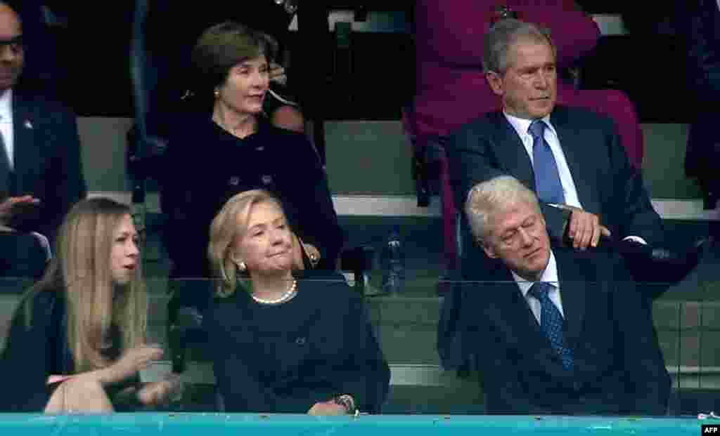 Бывшие президенты США с супругами