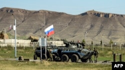 Ռուս խաղաղապահների զրահամեքենան, Լեռնային Ղարաբաղ, 7-ը հոկտեմբերի, 2023թ.