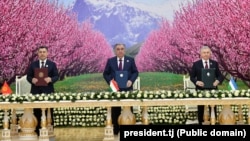 Лидеры трех центрально-азиатских стран в Худжанде. 31 марта 2025