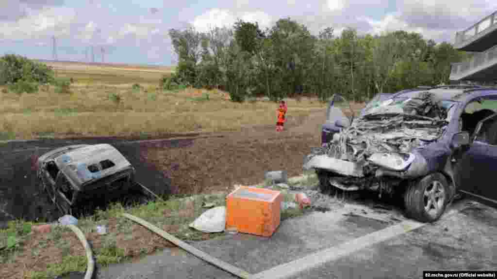 27 липня 2020 року. ДТП у районі села Мар'ївка, Ленінський район Криму