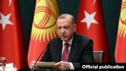 Режеп Тайып Эрдоган. Анкара, Түркия. 9-июнь, 2021-жыл.