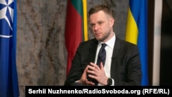 Литовският министър на външните работи Габриелиус Ландсбергис