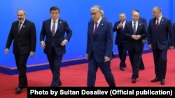 Евразия Экономикалык Биримдигине кирген мамлекеттердин лидерлери. 29-май, 2019-жыл.