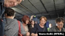 Protest novinara u Srbiji, Beograd, oktobar 2017.