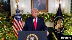 Президент США Дональд Трамп звернувся до нації у Білому домі у Вашингтоні