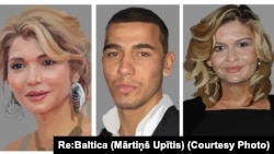 Гульнара Каримова, Акбар Абдуллаев, Лола Каримова (слева направо).