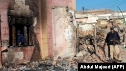 په کرک کې د هندوانو ويجاړ شوی زیارت