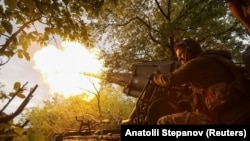 Украинская артиллерия у линии фронта в Донецкой области, май 2025 года