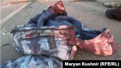 După retragerea forțelor rusești, în 2022, autoritățile ucrainene au descoperit o uniformă rusească a trupeșlor OMON la nord de Kiev.