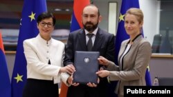 Brüsseldə Aİ-Ermənistan Strateji Tərəfdaşlıq Gündəliyinin imzalanması. 2 dekabr 2025