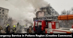 Будинок родини після обстрілу. Джерело фото: ДСНС у Полтавській області